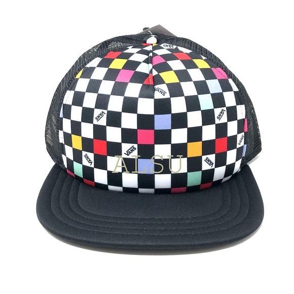 VANS Beach Bound Checkerboard Snapback Hat Women’s - Picture 1 of 5